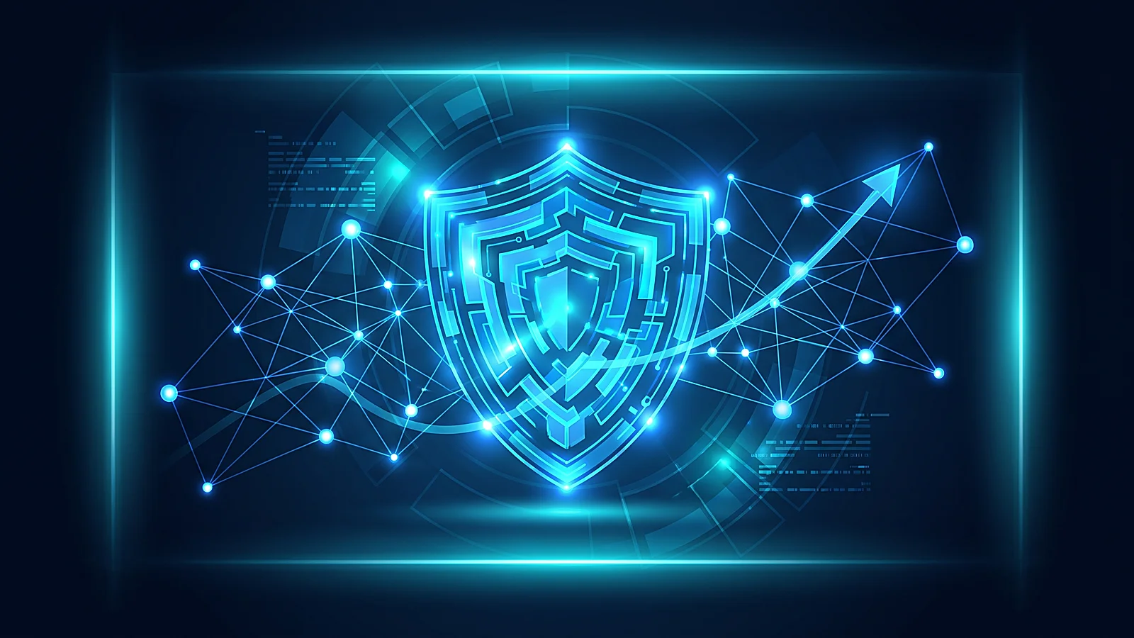 Abstract visualization representing secure and reliable cloud migration outcomes
